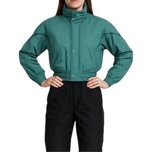 Vintage Rawik Snowsuit Snow Bib Ski Snowboarding Pockets Green Black Small